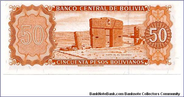 Banknote from Bolivia year 1962