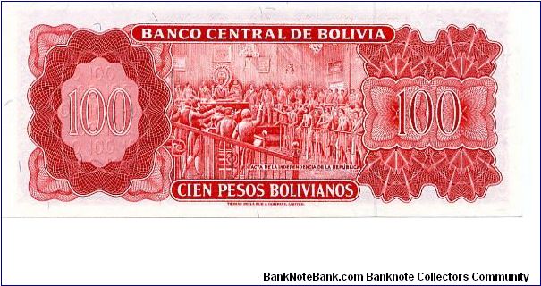 Banknote from Bolivia year 1962