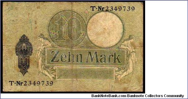 Banknote from Germany year 1908