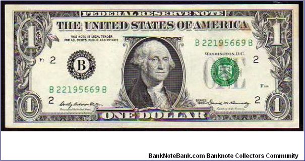 1 Dollar
Pk 449 Banknote