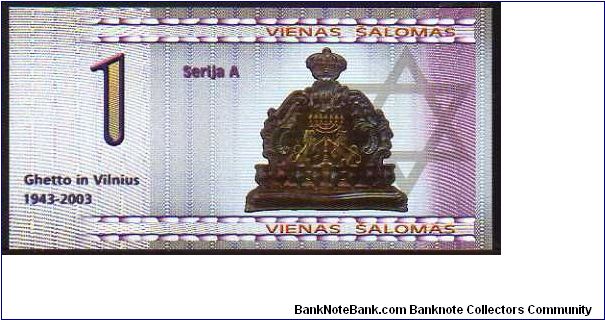 Banknote from Lithuania year 2002