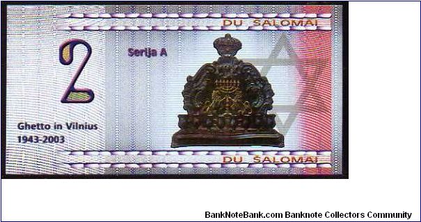 Banknote from Lithuania year 2002