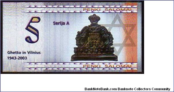 Banknote from Lithuania year 2002