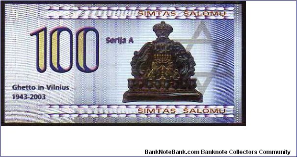 Banknote from Lithuania year 2002