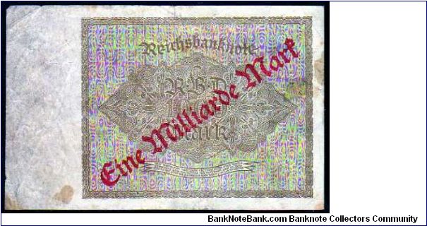 Banknote from Germany year 1923