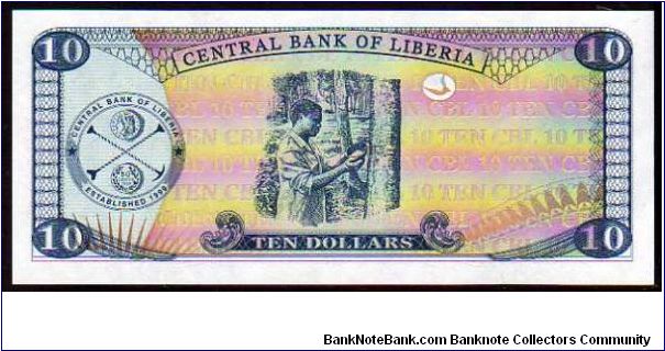 Banknote from Liberia year 2003