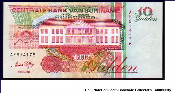 10 Gulden
Pk 137b
-----------------
1996-1998
----------------- Banknote