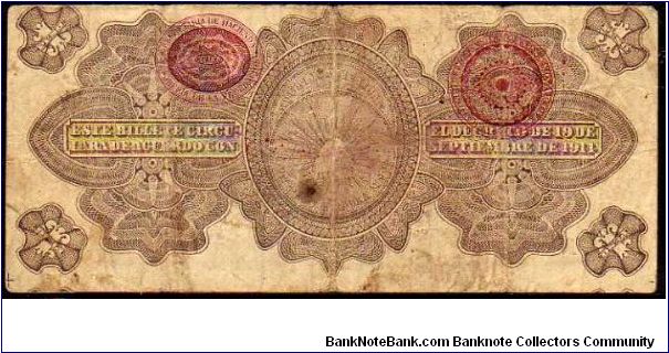 Banknote from Mexico year 1914