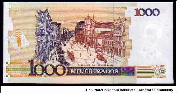 Banknote from Brazil year 1987