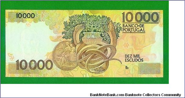 Banknote from Portugal year 1989