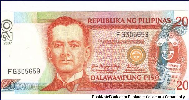 20 Pesos note in series, 2 - 2. I will trade this note for notes I need. Banknote