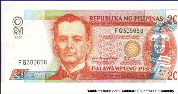 20 Pesos note in series, 1 - 2. I will trade this note for notes I need. Banknote