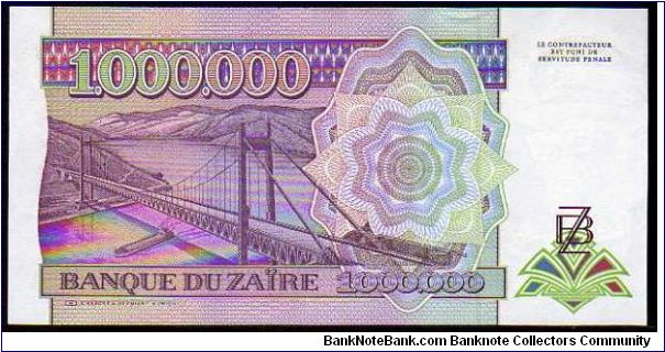 Banknote from Congo year 1992