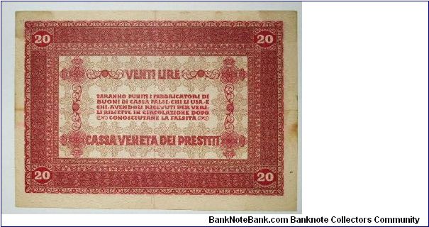 Banknote from Italy year 1918