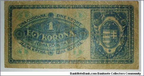 Banknote from Hungary year 1920