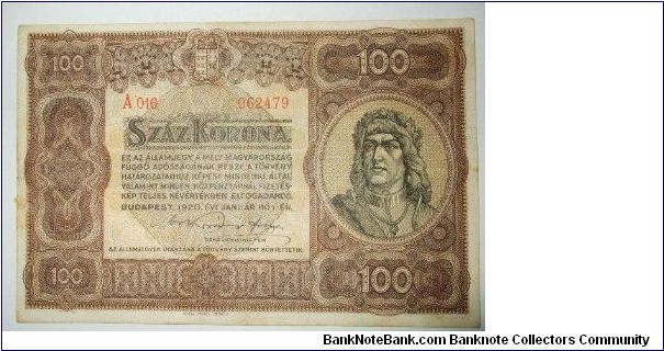 100 korona Banknote