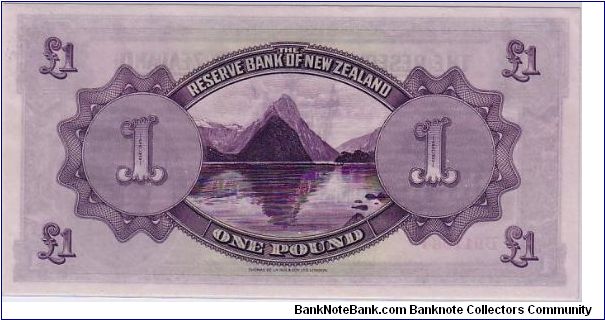 Banknote from New Zealand year 1937