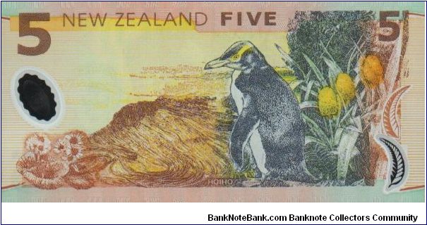 Banknote from New Zealand year 1999