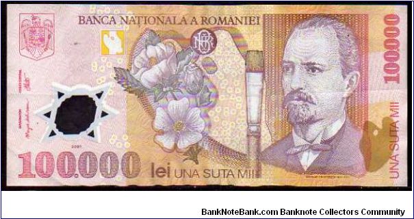 100'000 Lei
Pk 114 Banknote