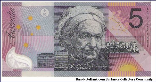 5 DOLLARS

AC01707437

POLYMER Banknote