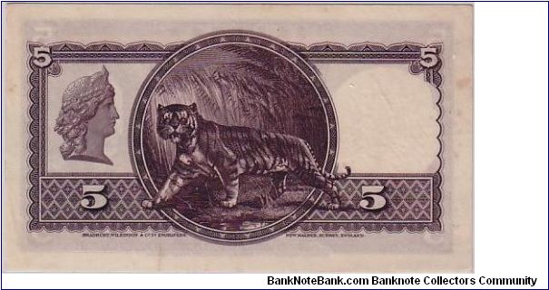 Banknote from Malaysia year 1935