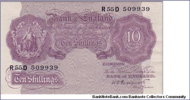 GREAT BRITAIN-
  10/- Banknote