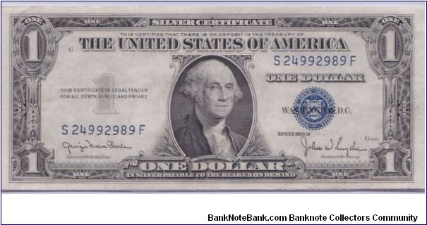 1935 D $1 SILVER CERTIFICATE Banknote