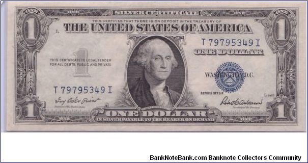 1935 F $1 SILVER CERTIFICATE Banknote