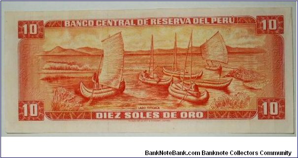 Banknote from Peru year 1975