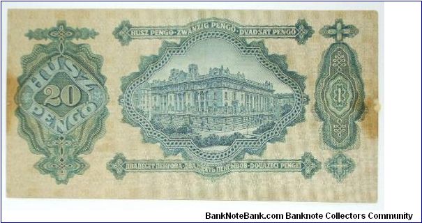Banknote from Hungary year 1930