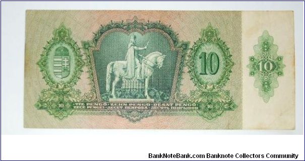Banknote from Hungary year 1936