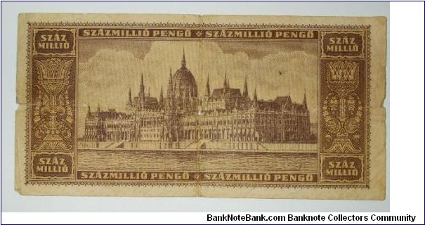 Banknote from Hungary year 1946