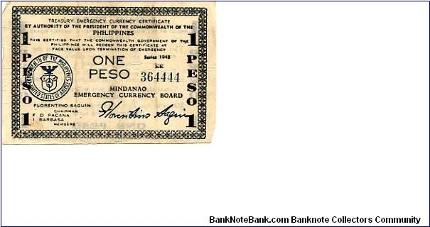 1 peso
Emergency Money
Mindanao Banknote