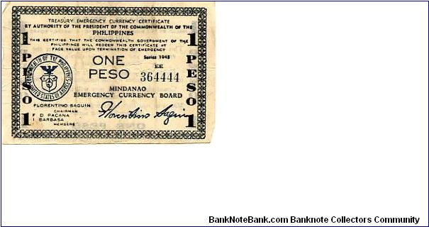 1 peso
Emergency Money
Mindanao Banknote