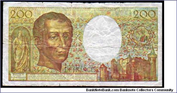 Banknote from France year 1991