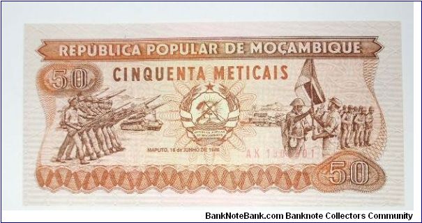 50 meticais Banknote