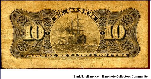 Banknote from Cuba year 1897