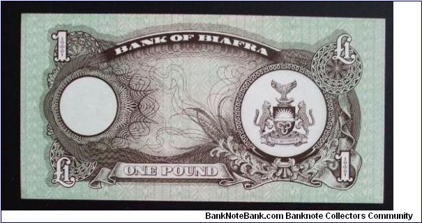 Banknote from Biafra year 1968