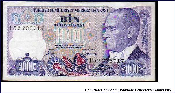 10'000 Turk Lirasi
Pk 196

(L.14-01-1970) Banknote