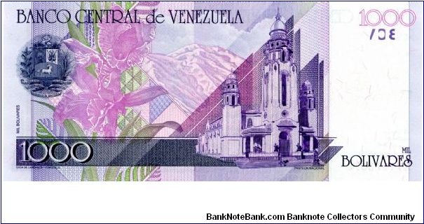 Banknote from Venezuela year 1998