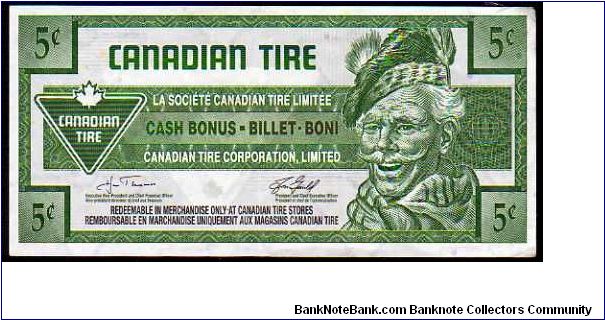 5 Cents__
Pk NL__
Canadian Tire

Coupon
 Banknote