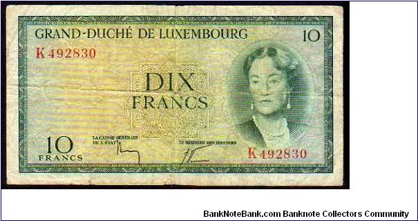 10 Francs
Pk 48 Banknote