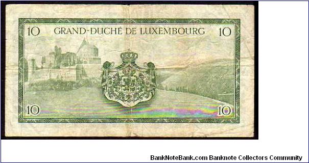 Banknote from Luxembourg year 1954