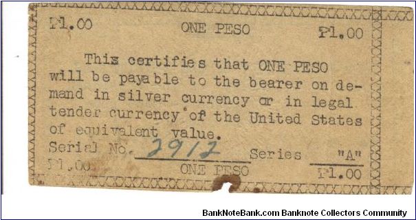 Banknote from Philippines year 1943