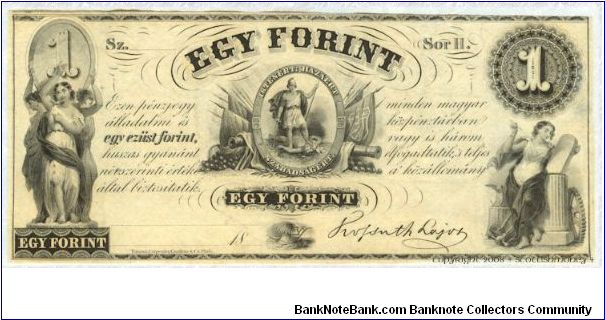 Hungary, Kossuth Govt in exile, actually a fundraising note sold in the USA Banknote