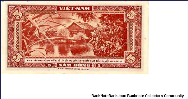 Banknote from Vietnam year 1955