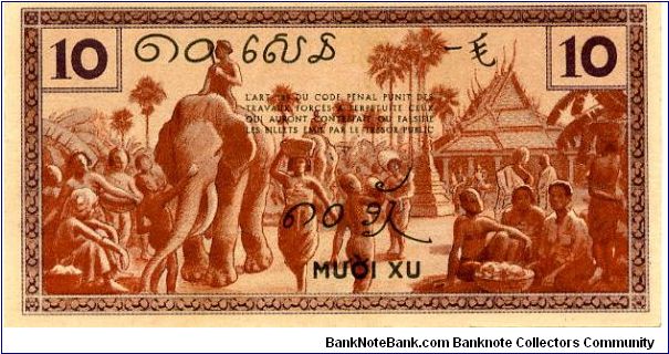 Banknote from Vietnam year 1939