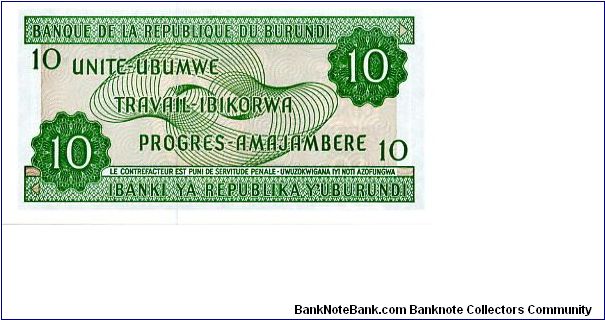 Banknote from Burundi year 2005