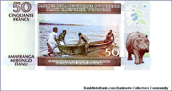 Banknote from Burundi year 2006