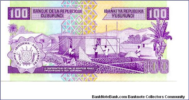 Banknote from Burundi year 2006